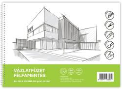 BLUERING Vázlatfüzet FÉLFAMENTES B/4 32 lap 120gr. Bluering (60424) - nyomtassingyen