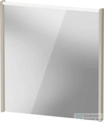 Duravit D-CODE 65x70 cm-es tükör LED világítással, matt taupe DC7076091910000 (DC7076091910000)
