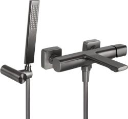 Laveo Tores, kádcsaptelep kézi zuhanyszettel, grafit, LAV-BVT_911D (LAV-BVT_911D)