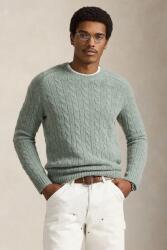 Ralph Lauren pulóver gyapjúkeverékből zöld, 710979095 - zöld L