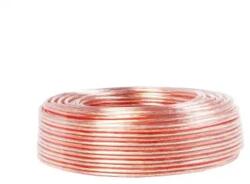  KAB0423B Hangszórókábel, transzparens 2x0, 5mm2 CCA 25m/tekercs (KAB0423B)