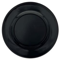  Tányér műanyag kerek L műanyag, 33x33x2 cm, fekete (P0001-33)