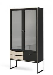 Falco Trade Sheba vitrin, fekete matt / sonoma tölgy