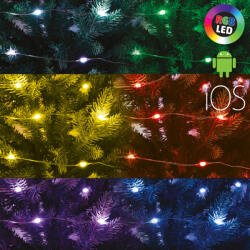 Somogyi Elektronic ML 200 RGB SMART micro LED-es fényfüzér, 20 m / 200 db RGB micro LED, applikációval vezérelhető, USB csatlakozó, beltéri kivitel (ML-200-RGB-SMART)