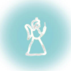 Somogyi Elektronic KID 413 angyal ablakdísz, 8 db LED, öntapadós elemtartó (KID-413)