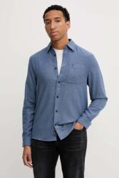 Tommy Hilfiger pamut ing - sötétkék M - answear - 23 490 Ft