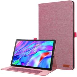  FABRIC Husă tip carte pentru Lenovo Idea Tab Plus / Tab K12 roz