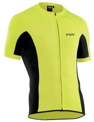 Northwave Force férfi rövid ujjú mez, fluo sárga/fekete szín, XXL méret