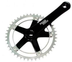 Sturmey Archer FCT66 SingleSpeed/Fixie/Pálya 46T négyszögtengelyes hajtómű [fekete-ezüst, 46, 170 mm]