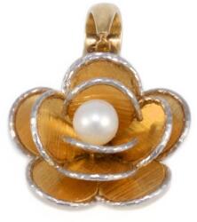 Ékszershop Bicolor gyöngyös virág arany medál (1328760)