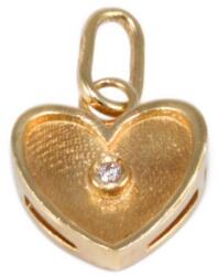Ékszershop Köves pici szív arany medál (1328450)