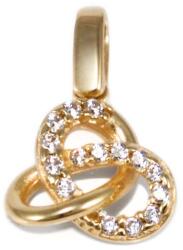 Ékszershop Köves hurkolt arany medál (1328773)