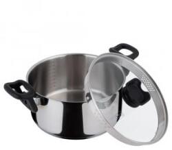 Berlinger Haus Silver Jewellery Collection rozsdamentes acél lábas hőálló üveg fedővel, fakanáltartóval (BH-7993)