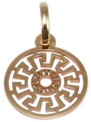 Ékszershop Áttört mintás kerek arany medál (1329336)