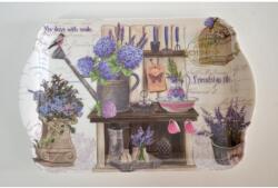 Ach Impex Melamin uzsonnás tálca hortenzia 21 x 14.3 x 2 cm (M40173)
