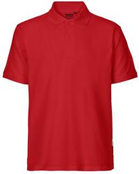 Neutral Férfi galléros póló Classic organikus Fairtrade biopamutból - Piros | 3XL (NE-O20080-1000132982)