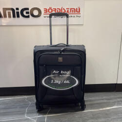 Touareg fekete textil négykerekű kicsi bőrönd air6932