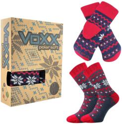 Fuski BOMA s. r. o Téli kötött zokni és ujjatlan kesztyű szett - Farmerkék | 39-42 (117526)