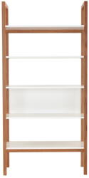 Woodman Бяла етажерка за книги в дъб 90x185 cm Farringdon - Woodman (129208008012)
