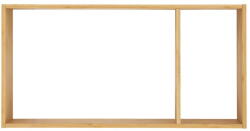 House Nordic Стенен бамбуков рафт на няколко нива в естествен цвят 70 cm Ember - House Nordic (4292245)