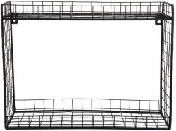 PT LIVING Черен стоманен стенен рафт на няколко нива 40 cm Reja - PT LIVING (PT4257BK)