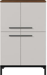 Germania Сив и бежов висок шкаф за баня от орех 60x97 cm Yonkers - Germania (2643-573)