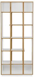 Woodman Бяла етажерка за книги от дъб 90x210 cm Newbury - Woodman (165208008012)