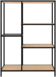 Unique Furniture Библиотека от декор от дъб в черен и естествен цвят 80x112x35 cm Altino - Unique Furniture (46890001)