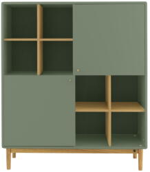 Tom Tailor Зелен шкаф за книги 118x138 cm Color Living - Tom Tailor (9001334055)