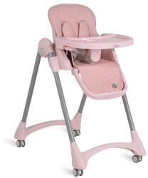 Moni Rico dönthető háttámlás etetőszék - Rózsaszín