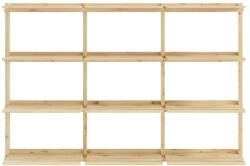 Karup Стенна библиотека от масивен бор в естествен цвят 192x127 cm Groove - Karup Design (144310019212800)