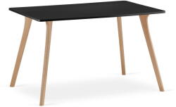 Klubfotel Étkezőasztal Monti 120x80 cm - fekete