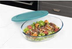  TOO KT-98 üveg 1600 ml-es hőálló ovális ételtároló műanyag tetővel (KT-98) - mixershop