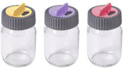  IRIS üveg fűszerszóró tárcsás tetővel 190ml, rózsaszín, lila vagy narancs színű 131078-580 (131078-580)