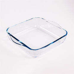 Borcam négyzetes hőálló üvegedény fogóval 1.950ml, 256*220*60mm (1017151)