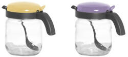  IRIS üveg fűszertartó fogóval, kanállal 425ml, homok vagy lila színű 131042-580 (131042-580)
