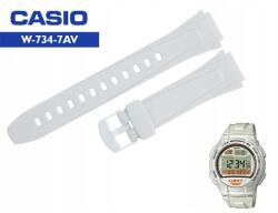 Casio Eredeti Casio szíj W-734 7AV fehér gumi 18mm Teleszkópok Ingyenes (10392875)