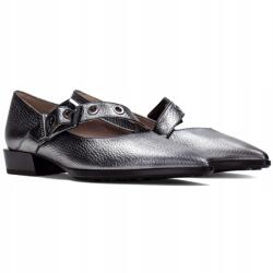 Hispanitas Női balerinacipő Hispanitas övvel HI254196 BOLMET-I25 Plomo bőr MÉRET. 37 (HI254196 BOLMET-I25 PLOMO)