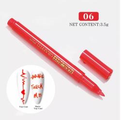  Akril toll nail art pen - #5 piros