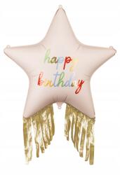 Party Deco Fólia lufi Csillag rojtokkal Happy Birthday Születésnapi Parti Dekoráció