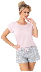 Donna Bunny női pamutpizsama, rövid, rózsaszín, XL