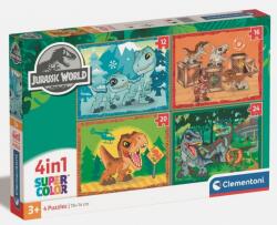 Clementoni Puzzle 4v1 Jurassic world