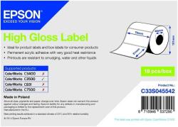 Epson fényes, papír etikett címke, 76*51 mm, 610 címke/tekercs (rendelési egység 18 tekercs/doboz) (7113756) - dunasp