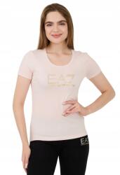 Giorgio Armani EA7 Rózsaszín póló strasszokkal L-es méret (8NTT67 TJDQZ)