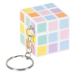 Brunnen Mágikus kocka kulcstartó pasztell színben - 3x3 cm (BP-102739401)