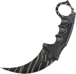 HARAHU Cuțit outdoor IK-39016 - Negru / Argintiu KP39016