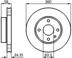 Bosch féktárcsa BOSCH 0 986 478 346 for FORD (0 986 478 346)