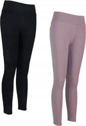  Női Sport Leggings 2DB-OS Szett Rózsaszín Fekete S/m Méret