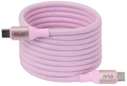 Club 3D Mágneses Usb-c kábel, 240W PD3.1, 480 Mbps, 2m, rózsaszín (CAC-3030-pink)