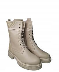 Marco Tozzi Női Bokacsizma Marco Tozzi Platform Bélelt Krém Öko Bőr méret 40 (2-25287-29)